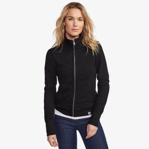 American Giant Women Full Zip Moto Sweatshirt JKT